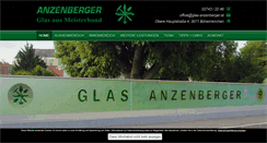 Desktop Screenshot of glas-anzenberger.at