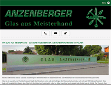 Tablet Screenshot of glas-anzenberger.at
